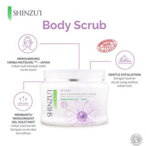 SHINZUI Skin Lightening Body Scrub 120gr | 200gr | Lulur Badan Shinzui