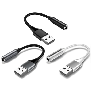 USB để 3.5 mét thính giác Cáp âm thanh độ trung thực cao truyền dẫn dây bện Khả năng tương thích rộng cho máy tính máy tính xách tay và thính giác thiết bị
