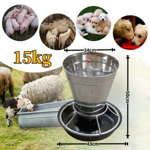 30KG capacity rotary feeder feeder rabbit feeder automatic pig feeds feeder pig feeder heavy duty piglet feeder stainless steel sow pig feeder pakainan ng baboy auto feeder for pig piggery farm equipment piglet feed trough pig accessories nursery bed