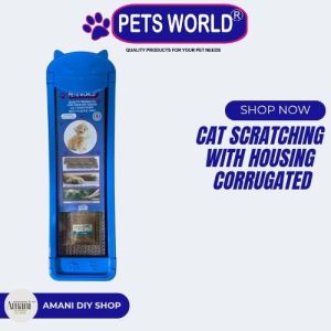 Cat Scratching Board with Housing Corrugated