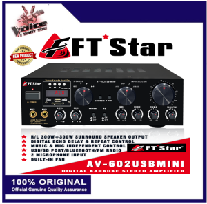 FT STAR PROFESSIONAL AUDIO SYSTEM AV-602USB MINI 4CH 1000W