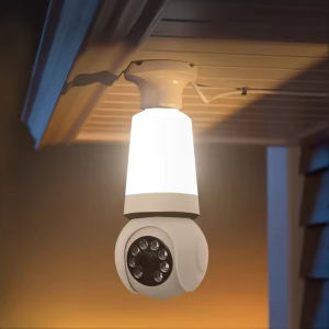 V380 Pro 5G 5MP 2 in 1 Bulb CCTV Camera wifi connected 360 buy 1 take 1 E27 Bulb remote Surveillance Camera auto tracking waterproof Infrared night vision two-way audio and speakers 10X Zoom Baby Monitoring