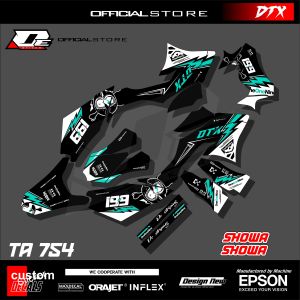 Stiker Decal Variasi Motor Dtraker(TA754)Stiker Full Body Tema Oneonenine Simpel Keren