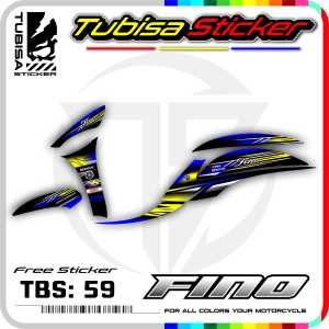 Sticker Striping Fino 125 - Stiker Striping Variasi Yamaha  Fino 125. TBS.59