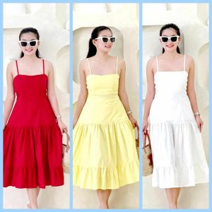 Summer Beach Casual Dress - xs to medium - classy and elegant - timeless classic - timeless piece - casual office or party - classic piece - super kapal ng tela - hindi kayo magsisi - our aim is to produce quality clothes - premium fabric - excellen