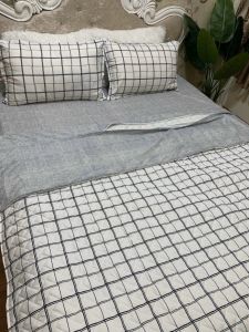 Chăn hè trần bông 3 lớp Cotton poly có khóa kéo cho ruột chăn 1m8 x 2m siêu gọn nhẹ thấm hút mồ hôi tốt.