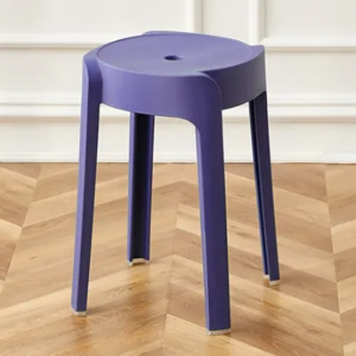 OUTDOORMORE Thickened Plastic Stool Chair 9 Colors Monoblock Chair Stackable Dining Chair Durable Chair