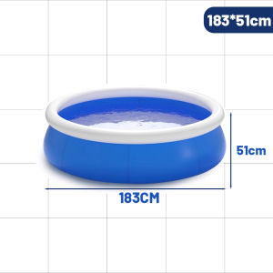 Inflatable swimming pool - Large round outdoor indoor water pool for family&Kids Pets