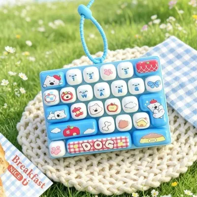 JOYNCLEON Dễ thương động vật Nhật Ký căng thẳng Relief Bàn phím Keychain cho trẻ em và các cặp vợ chồng