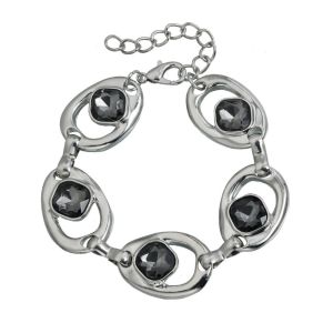 OEUVR Alloy Rhinestone Necklace Exaggerated Irregular Womens Fashion Jewelry Sparkling Hand Chain Necklace Bracelet Wedding