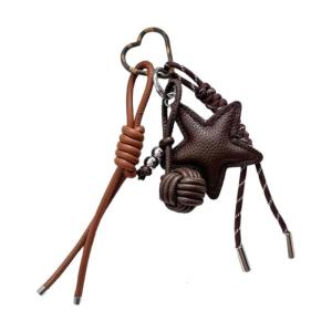 Sturdy Lightweight Leather Star Charm Stylish Bag Accessory Perfect For Enhancing Bags During Commutes Or Travels
