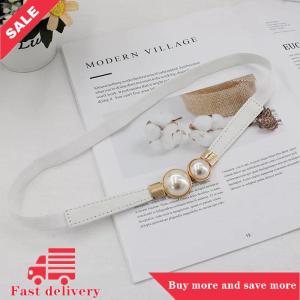 [COD]Flash Delivery  Buckle Belt PU Leather Dress Skirt Waist Elastic Thin Women Belts Ladies Waistband Accessories