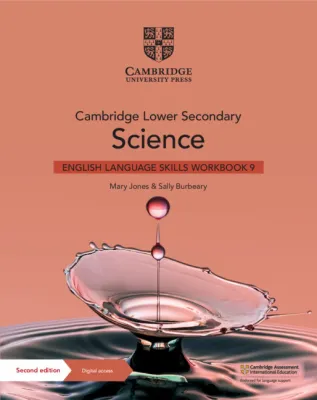 NEW CAMBRIDGE LOWER SECONDARY SCIENCE ENGLISH LANGUAGE SKILLS WORKBOOK STAGE 9-(PRINT) - 9781108799065 - CAMBRIDGE UNIVERSITY PRESS - SPEEDBOOKS.MY