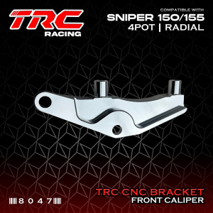 TRC Racing PH CNC Sniper 150 / 155 4 POT Front BATMAN Brake Caliper Bracket Radial 8047