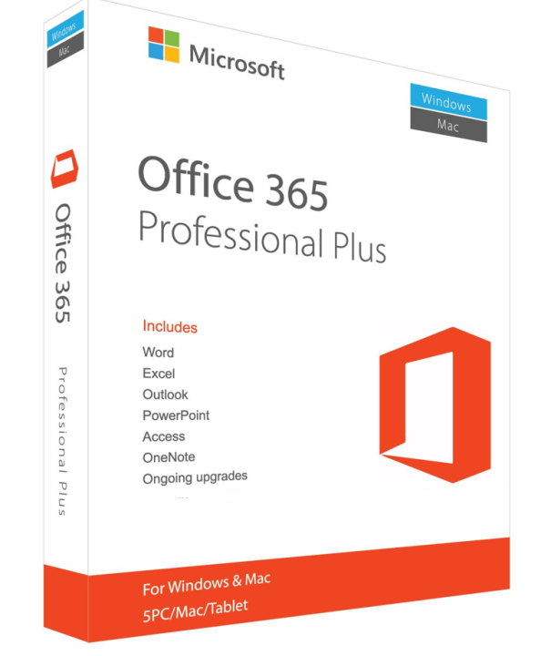 Microsoft Office 365 Pro Plus Lifetime Subscription for 5 Devices PC ...