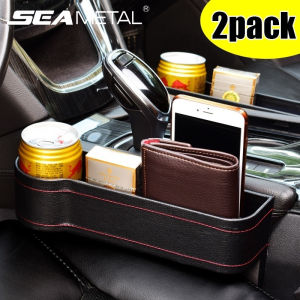 Car Seat Storage Box Seat Gap Organizer Car Cup Holder Storage Box Car Storage Organizer Auto Storage Seat Auto Accessories Black