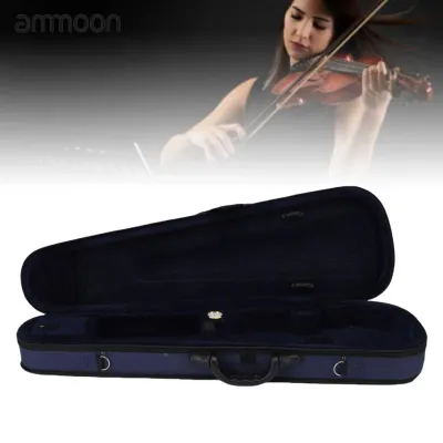 Ammoon Violin Trường Hợp Trọng Lượng Nhẹ 4/4 Lưu Trữ Violin Hộp Mặc Chống Lại Vải Oxford chống sốc Cho Du Lịch