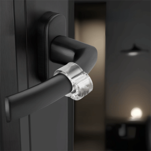 OWNNEW 1pc PVC Door Handle Bumper Clear Silicone Silicone Door Knob Protector Simple Anti-collision Door Stopper Home Office