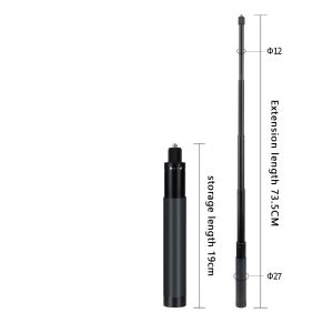 0.7M 1.5M 2M 3M Aluminum Alloy Monopod Selfie Stick For Insta 360 X3/ONE X2/ONE R/ONE RS/Gopro