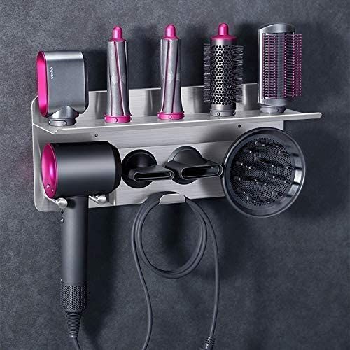 2in1 Wall Mounted Stand Hair Dryer Holder for Dyson Supersonic