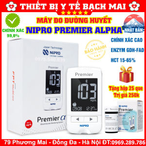 MÁY ĐO ĐƯỜNG HUYẾT NIPRO PREMIER ALPHA - Thương Hiệu Nhật Bản - Chính Xác Cao 998%