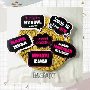 ( 6 Pcs ) Paket Aksesoris Photobooth / Photoboth Property / Photo Props Campur