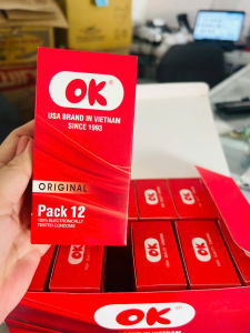 [Hộp 144 cái] [Chính Hãng] Bao Cao Su OK Original