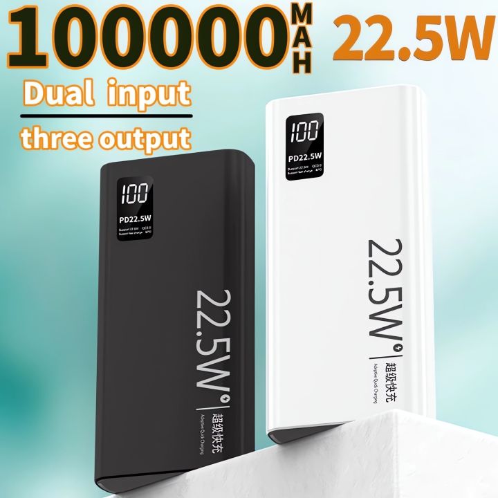 PD 22.5W Powerbank 100000mah Original Powerbank 50000mah Super Fast ...