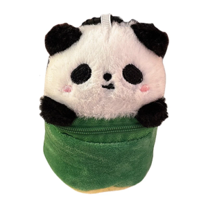 Headphone Storage Bag for Girls Change Purse Pendant Cartoon Panda Storage Box Lovely Capybara Plush Purse