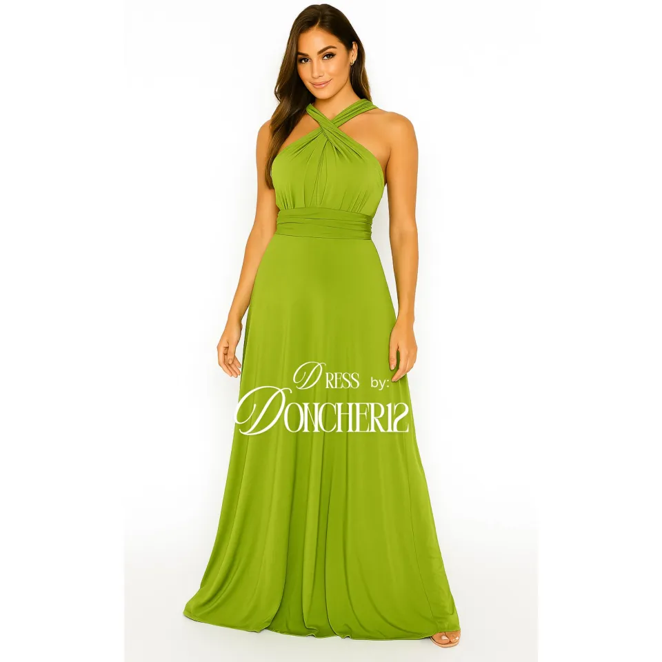 apple green infinity dress Vintage 1970s Emerald Green Wrap Dress main image 0