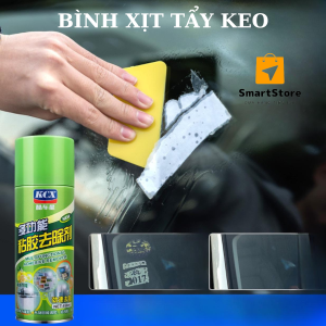 Bình xịt tẩy keo KCX xanh loại bỏ các miếng dán keo trên bề mặt gương kính