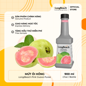 Mứt Ổi Hồng - LongBeach Pink Guava Fruit Based Preparation 900ml