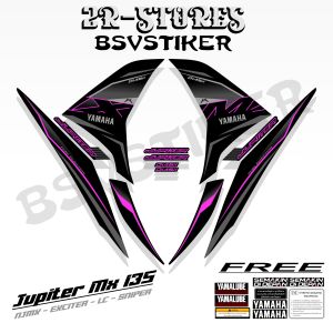 striping njmx / jupiter mx new 135 sku25 / stok stiker jupiter mx 135 new grafis lis warna