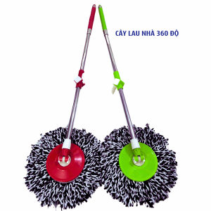 Combo 2 Cây lau nhà tự vắt thông minh 360 độ Tặng kèm 1 bông lau thay thế inox chất lượng không rỉ chắc chắn tiện lợichổi lau nhà