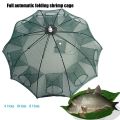 【COD/Original】Magic Fish Trap-Portable Fishing Net, Crab Fish Trap, Foldable Fishing Bait Trap Cast Net Cage with Nylon Rope for Catching Small Bait Fish Eels Catch Fish Crab Lobster Minnows Shrimp Cast Mesh 8 holes. 