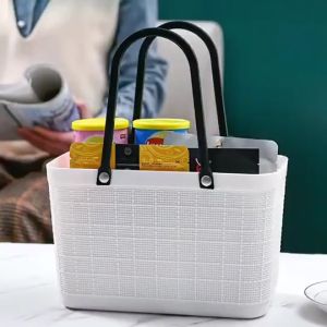 AOR Bakul Pasar Raga Plastic Bekas Susu XL Size Quality Grocery Basket Japanese Style Square Hard Basket Plastic