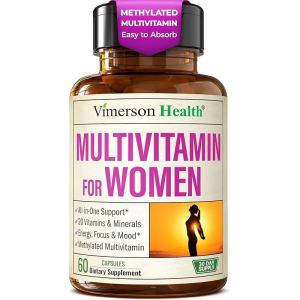 Multivitamin for Women – Methylated Womens Multivitamins & Multiminerals Capsules with Vitamin B12 A D C Zinc Magnesium & More for Complete Daily Support – Trusted Bioavailability