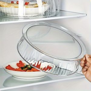 Multifunctional Microwave-Safe Splatter-Proof High-Temperature Cover Food-Grade Plastic Heat-Resistant Lid for Heating Roasting and Outdoor Cooking