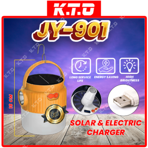 LED Solar Light Bulb USB Rechargeable Portable Outdoor Lamp For Emergency / Camping / Market / Solar Lampu / 太阳能露营灯