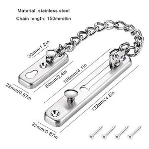 304 Thickened Models Of Stainless Steel Security Chain Anti Theft Chain Home Door Bolt Buckle Door Window Latch