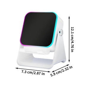 Upgraded Folding Phone Holder With Induction Speaker & Light 10W Portable Audio Bracket For Desk Home Office Travel Decor