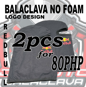 RED buII Balaclava Logo Design No foam Motorcycle Helmet Cover Full Face