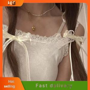 HB Sweet Long Hairpins French Lolita Lace Ribbon Tassel Bowknot Hair Clip For Women Girl Party Barrettes Headwear Accessories