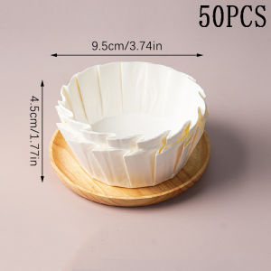 100Pcs Baking Cupcake Liners Fold-Free Cake Oil Paper Disposable Release Mousse Cake Paper Tray Oil-Proof Pad