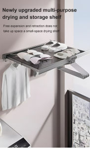 H Nohole coat rack telescopic shelves drying net shoes