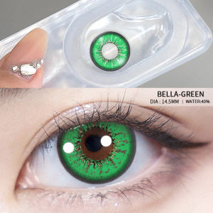 Menyinarimu【COD】Softlens M ata BELLA BLUE/GRAY/YELLOW/RED 14.5MM Big Eyes Softlens Cosplay HALLOWEEN Lensa Mata Soflen Softlens