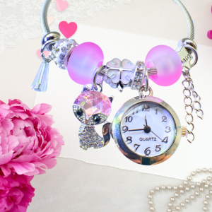 Jam Tangan Wanita Analoq Model Gelang Titanium Lengkap Permata Kristal New Koleksi