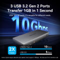 Vention 15 in 1 USB C HUB MST Vertical Docking Station Type C to HDMI 4K60Hz DP USB 3.2 3.0 A 10Gbps 3.5mm SD TF RJ45 Ethernet for Windows MacBook Laptop Thunderbolt 4 Type C Hub. 