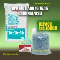 Pupuk NPK Mutiara 16-16-16 Biru Repack 100 Gram / Pupuk Mutiara 16. 