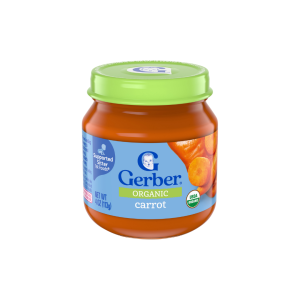 ZÉRA Mom - Gerber Baby Food Organic Puree Glass Jar 6m+ (113g) – Apple Banana / Banana / Carrot | Purée Bayi Organik
